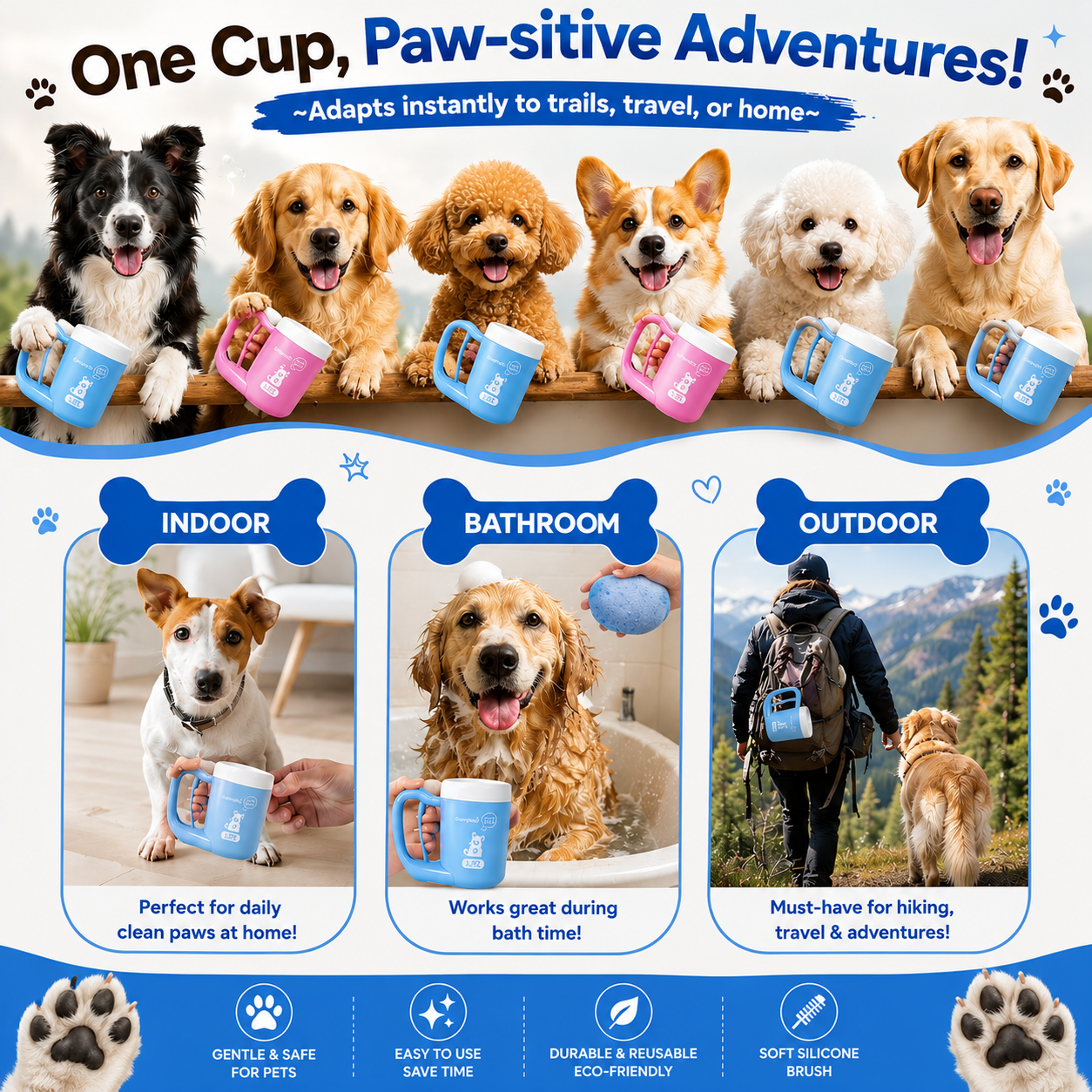 Portable Dog Paw Cleaner
