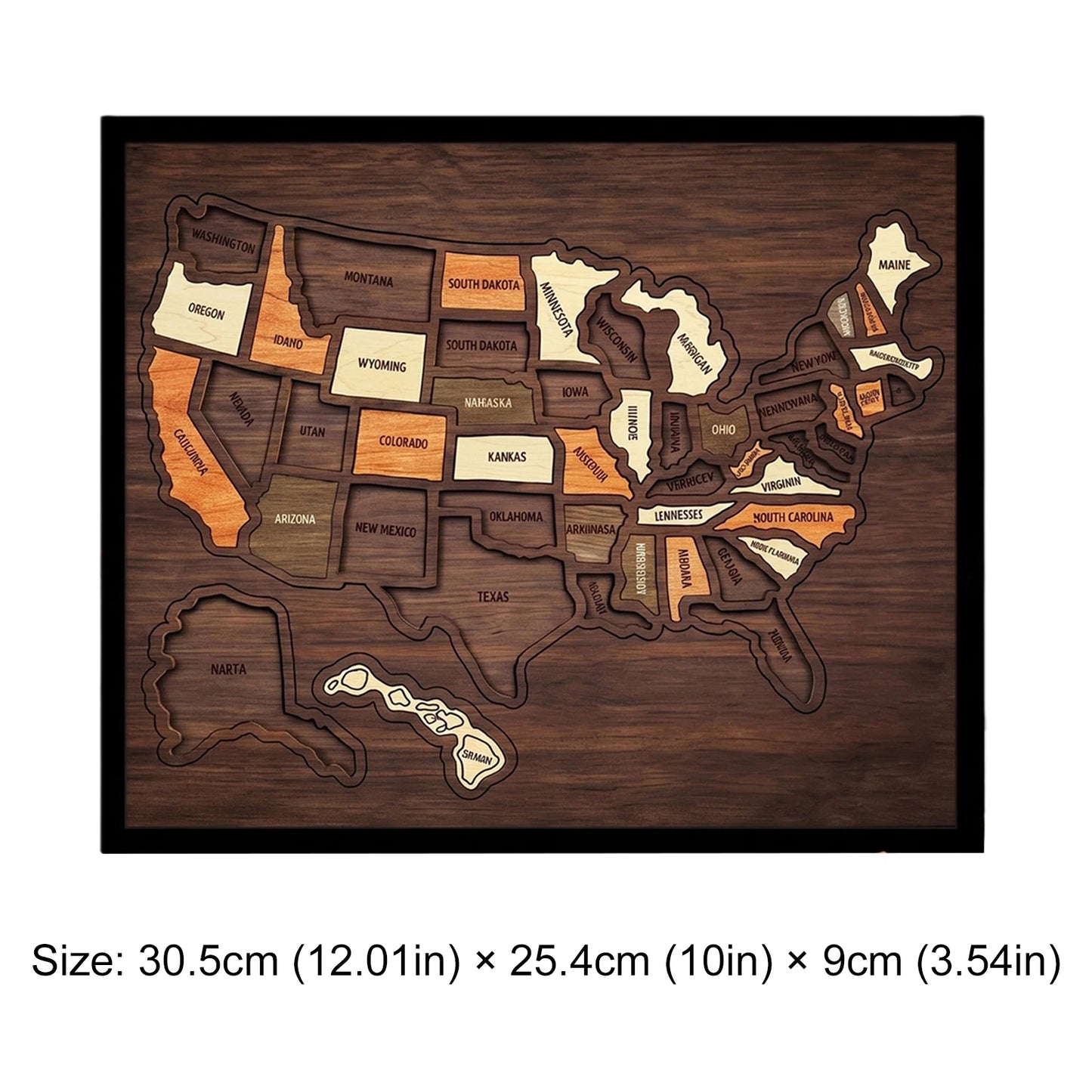 Wooden Travel Puzzle of the United States – 250th Anniversary Commemorative Gift